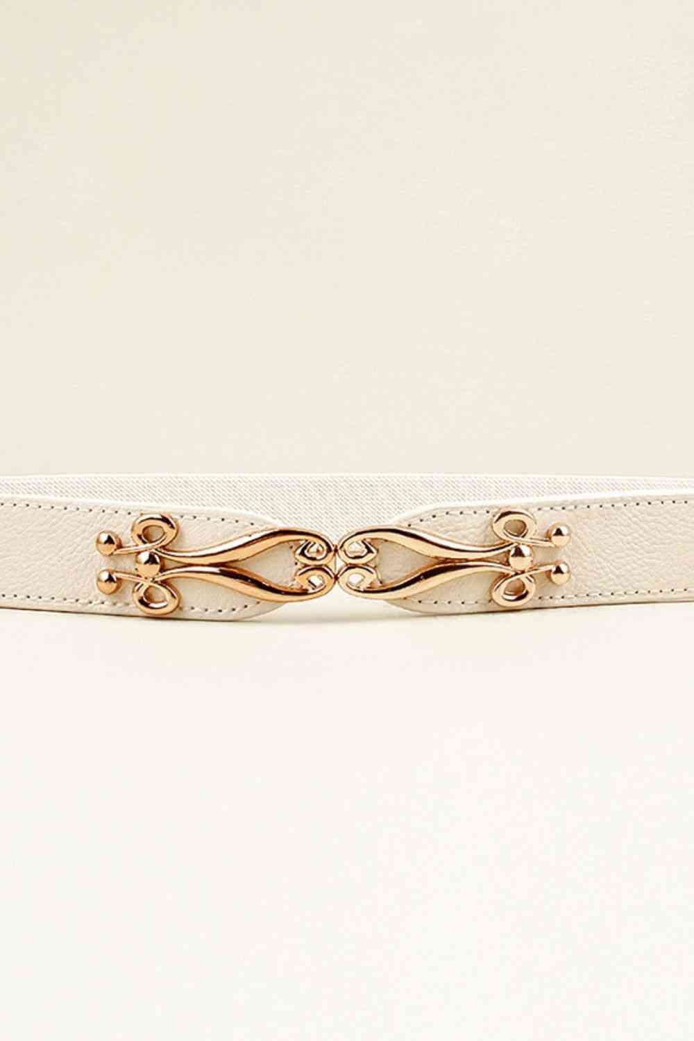 Alloy Buckle Elastic Belt