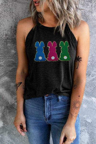 Rabbit Round Neck Tank