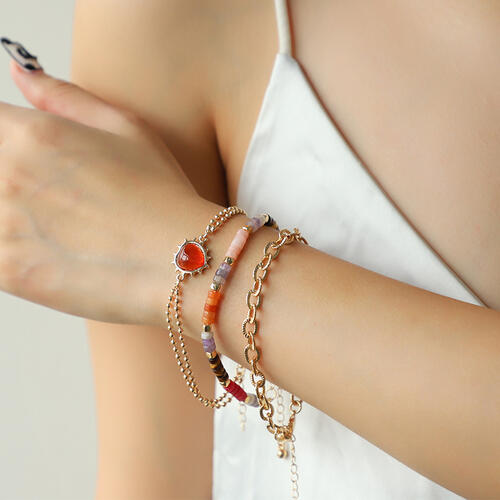 Heart Triple-Layered Bracelet