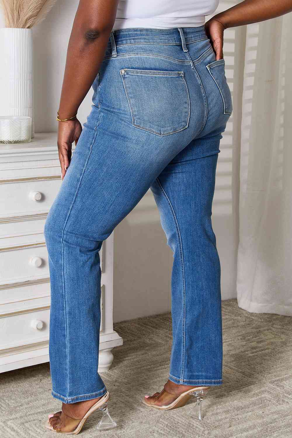 Judy Blue Full Size Bootcut Jeans with Pockets